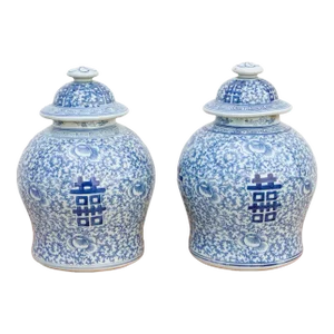 Set of Two Chinese Ginger Jars