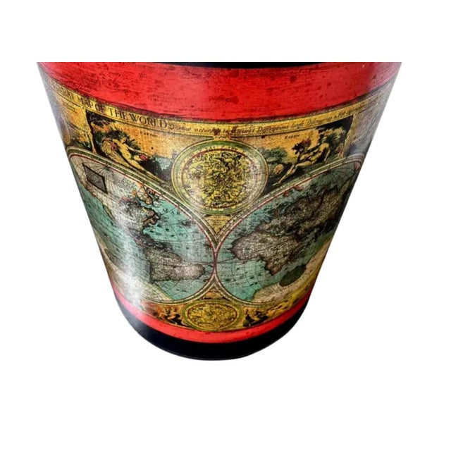 Vintage Tole Tea Cannister Lamp For Sale In Tampa - Image 6 of 8