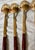 Mid 20th Century Set of 5 Rosewood & Brass Ice Iced Tea Drink Spoons Flatware For Sale - Image 9 of 9