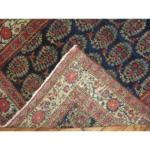 Blue Late 19th Century Antique Persian Runner - 2'7" x 15'8" For Sale - Image 8 of 10