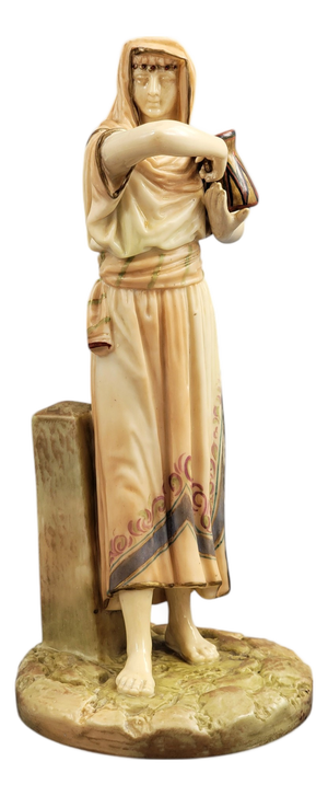 Sculptural Egyptian Figure by James Hadley for Royal Worcester, 1895
