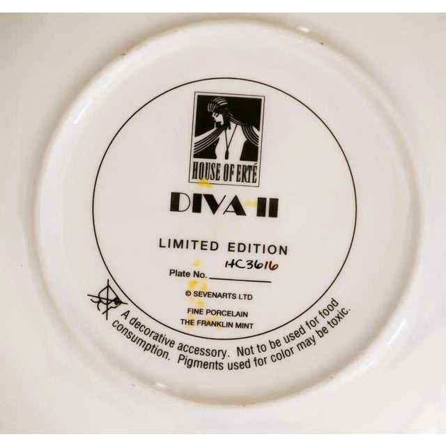 Diva II Plate is an original decorative limited edition porcelain plate realized in the 1990s. This very rare plate was...