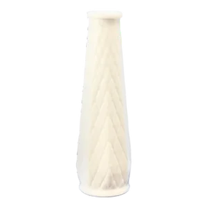White Diamond Texture Bud Vase