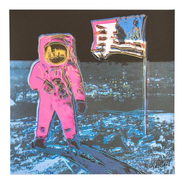 1986 Carnegie Museum of Art After Andy Warhol "Moonwalk" Lithograph For Sale