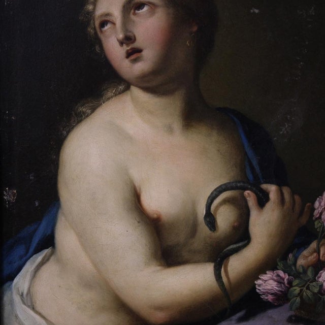 Unknown, the Death of Cleopatra, 1720, Oil & Copper For Sale - Image 3 of 15