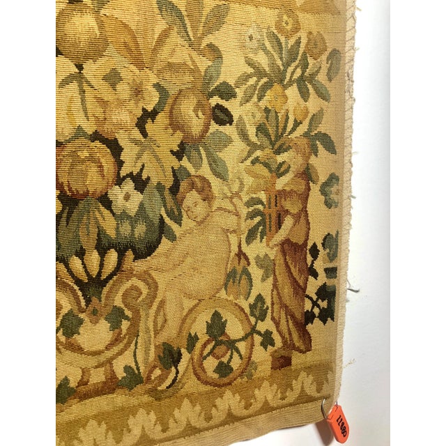Recreated Mid 16th Century Hand Woven Wool Tapestry Fragment For Sale - Image 4 of 6