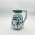 Blue Handmade Ceramic Pitcher (20cm) – Blue Arches & Colorful Spring Florals – Wide Mouth Jug For Sale - Image 8 of 11