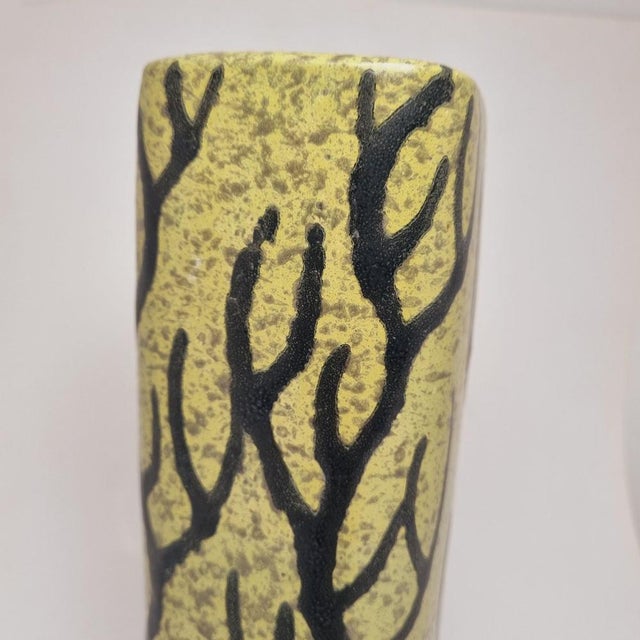 Black Mid-Century Modern Hungarian Studio Pottery Vase attributed to Géza Gorka, 1960s For Sale - Image 8 of 15