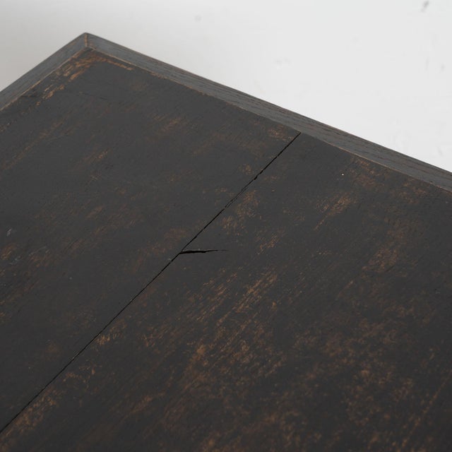 Wood 19th Century Large Black Chest of Five Drawers From Denmark For Sale - Image 7 of 18