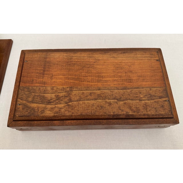 Americana Duck Decoy Solid Wood & Brass Decorative Lidded Box For Sale - Image 12 of 12