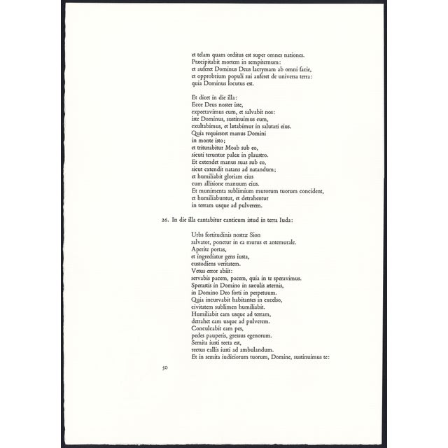 Printmaking Materials 1968 Salvador Dalí Biblia Sacra Lithograph "Ecce Virgo Concipiet" (Behold, a Virgin Shall Conceive) For Sale - Image 7 of 10