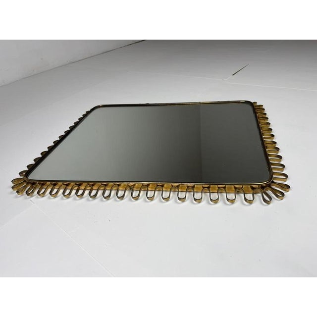 Brass Mirror in the style of Josef Frank, 1950s For Sale - Image 13 of 16
