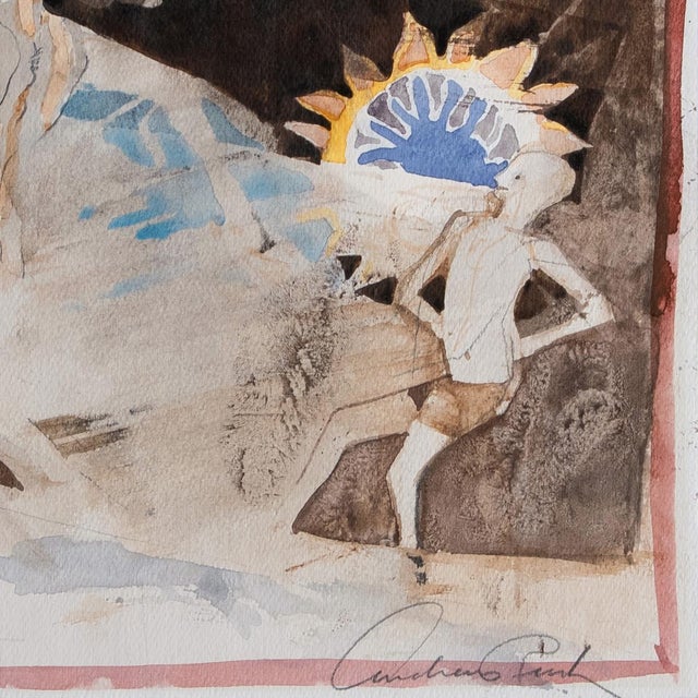 Modern 'Southwestern Sunset Dance', Fulbright Scholar, University of Arizona For Sale - Image 3 of 8