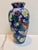 Blue Vintage Chinoiserie Hand Painted Vase For Sale - Image 8 of 10