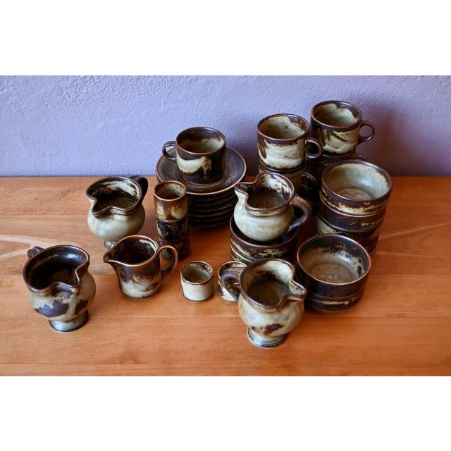 Sahara Coffee Service Glazed Stoneware from Langenthal, 1960s For Sale - Image 4 of 12