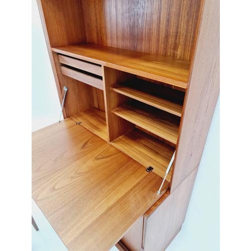 Vintage Danish Teak Bookshelf with Desk by Svend Aage Rasmusen, 1960s For Sale - Image 6 of 11