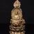 Traditional Late 19th Century Gilt Bronze Three-Faced Buddha Statue, Saha Trinity, 1.6kg For Sale - Image 3 of 9