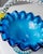 Mid-Century Blue and Yellow Murano Glass Bowl with Handle, Italy, 1970s For Sale - Image 9 of 13