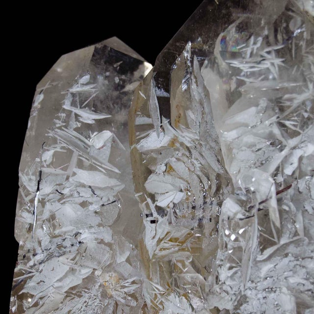 Large Smoky Quartz Point, 79 Pounds, Black Tourmaline Inclusions (Brazil #G0168) For Sale - Image 16 of 16