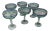 1970s Mouth Blown Artisan Margarita Glasses - Set of 6 For Sale