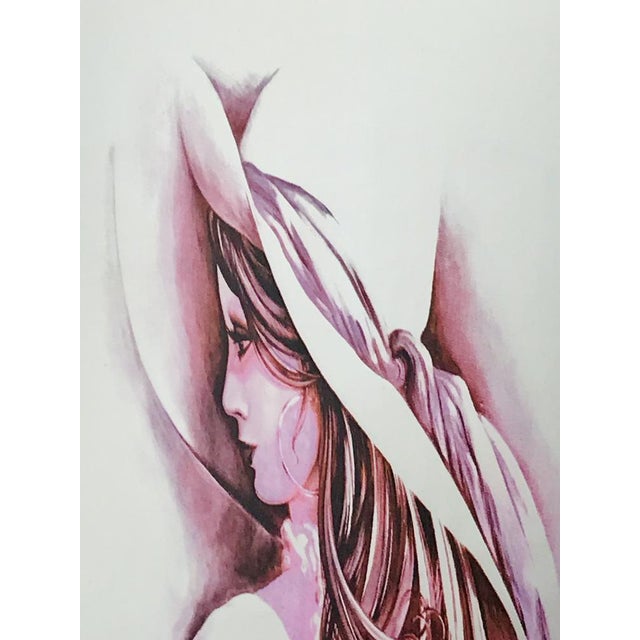 Lovely vintage art nouveau, elegant lady mirror. collectibles advertising piece featuring an glamorous lady with her...