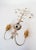 Metal Italian Wall Light in Silver and Gold Metal with Flowers, 1980s For Sale - Image 7 of 8