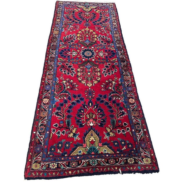 Hand-knotted Sarouk rug | Size: 220×85 cm | Knot density: high-quality workmanship | Material: 100% wool | Pile height: 10...