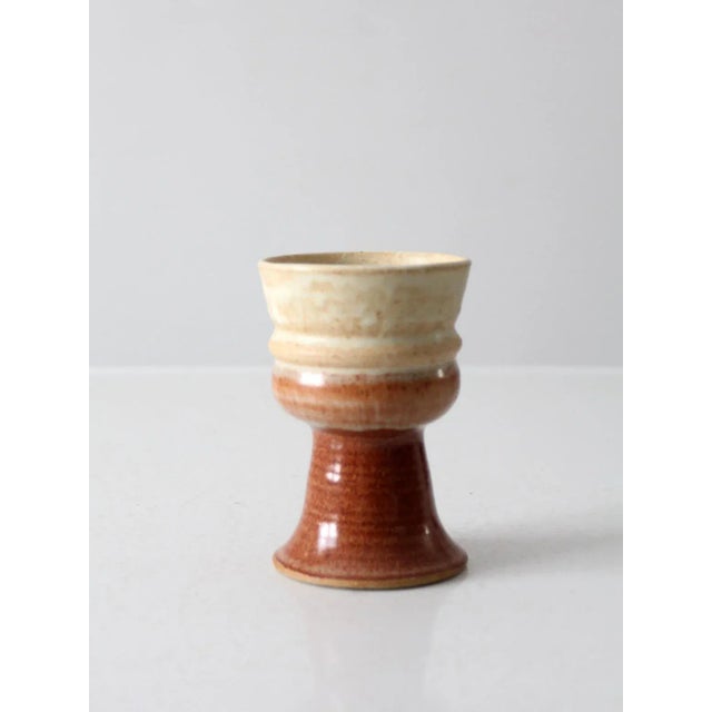 Vintage Pottery Cup For Sale - Image 9 of 9