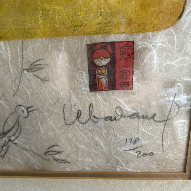 The artist Lebadang was born in Vietnam and moved to Paris to study art. This piece by him is a signed lithograph numbered...