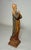 Vintage Italian Wood Hand Carved Religious Madonna Nurnberg Statue Sculpture For Sale In New York - Image 6 of 9