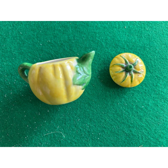 Vintage Child's Pumpkin Squash Tea Set - Set of 6 For Sale - Image 4 of 4