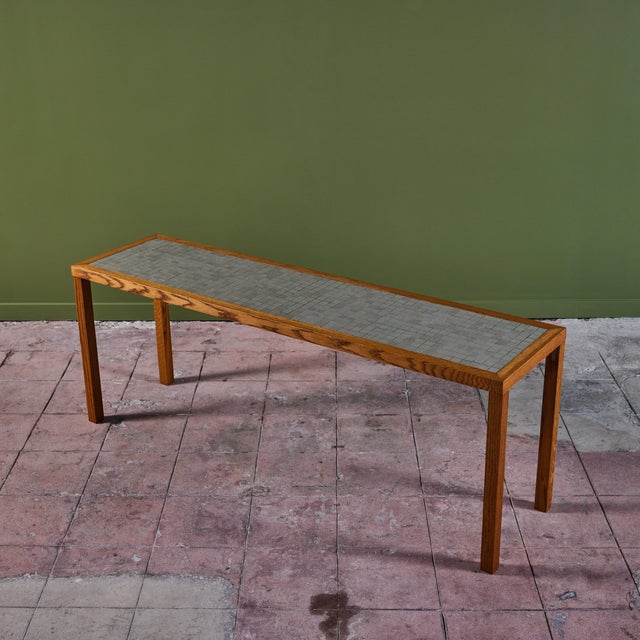 Gordon & Jane Martz Mosaic Tile Console Table | Chairish