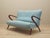 Wood Italian Mint Gree Sofa, 1970s For Sale - Image 7 of 18