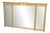 Large Regency Tryptich Gilt Overmantle Mirror, 1900s For Sale