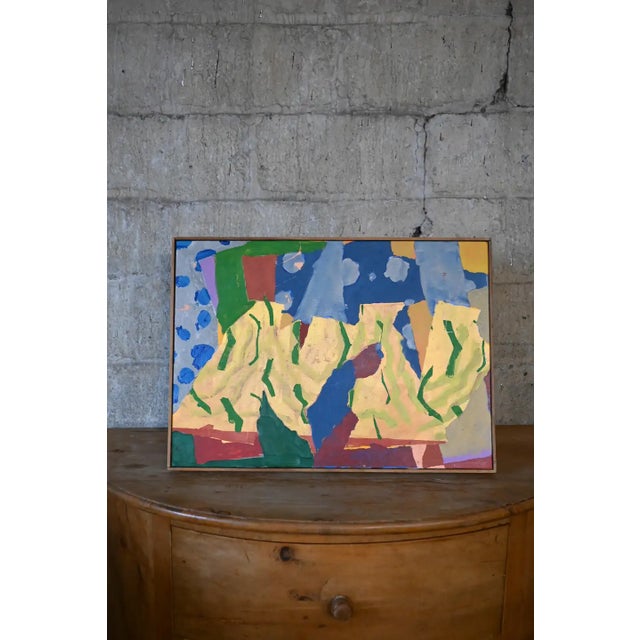 Contemporary Abstract Oil Painting on Canvas For Sale - Image 4 of 10