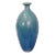 Aegean Blue Ceramic Vintage Coastal Vase For Sale