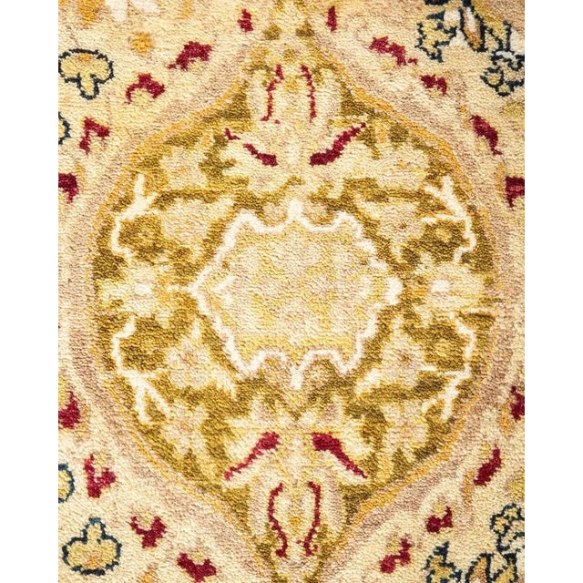 Traditional Mogul, One-of-a-Kind Hand-Knotted Area Rug in Yellow, 6' 2" x 9' 1" For Sale - Image 3 of 8