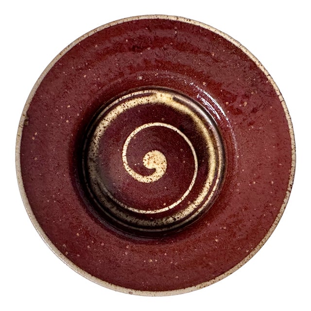 Studio Ceramic Art Flat Bowl from Helma Klett, Germany, 1960s For Sale