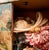 French Vintage Handmade, Hand Painted Wooden Cabinet With a Painted Depiction of “Sweethearts.” For Sale - Image 3 of 11