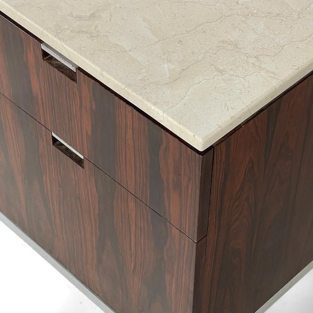 Florence Knoll Four Position Rosewood Credenza For Sale - Image 11 of 11