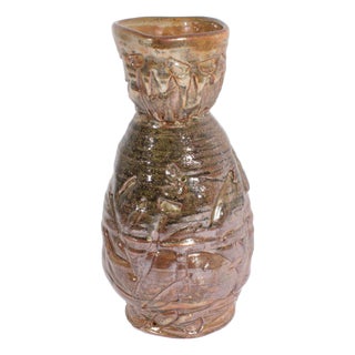 Signed Studio Pottery Vase by Barry Unitas Barnes For Sale