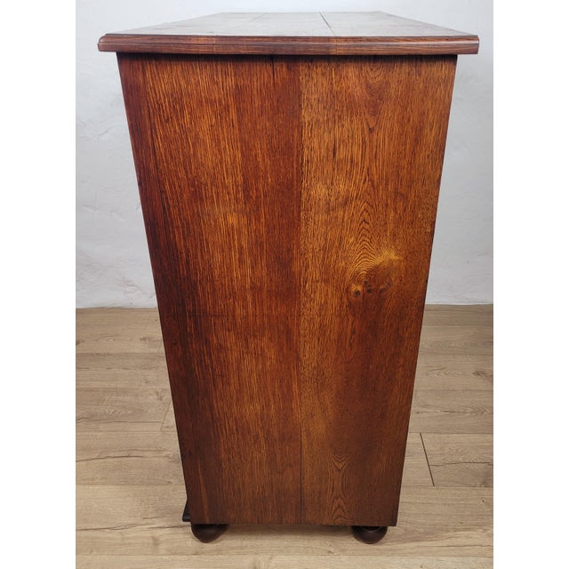 Edwardian Chest of Drawers in Oak, 1910s For Sale - Image 12 of 18