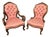 Victorian Walnut Nursing Chairs, 1875, Set of 2 For Sale