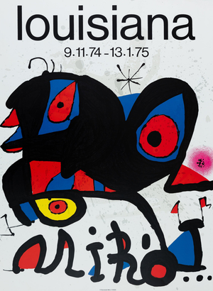 Oiseau Au Bec Rouge Poster after Joan Miro