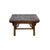 Wood Vintage Rustic Raw Wood-Square Ming Style Apron Low Coffee Table For Sale - Image 7 of 15