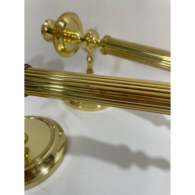 Vintage Brass Neoclassical Style Candle Wall Sconces - A Pair For Sale - Image 13 of 18