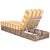 Transitional Gillian Chaise Lounge, Heather Tan/Yellow Stripe For Sale - Image 3 of 12