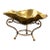 Vintage Gonder Originals Brass Free-Form Bowl With Stand, Handmade in Haiti For Sale