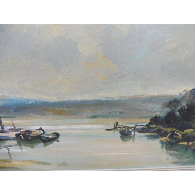 1970s Matt Bruce, Lochside View, 1980s, Oil Painting on Board, Framed For Sale - Image 5 of 14
