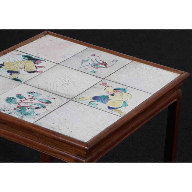 Sofa Table in Mahogany by Jens Thirslund for Frits Henningsen, Denmark, 1950s For Sale - Image 4 of 7